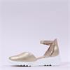 Wonders Selfie Wedge Ankle Strap Sandal - Gold Leather